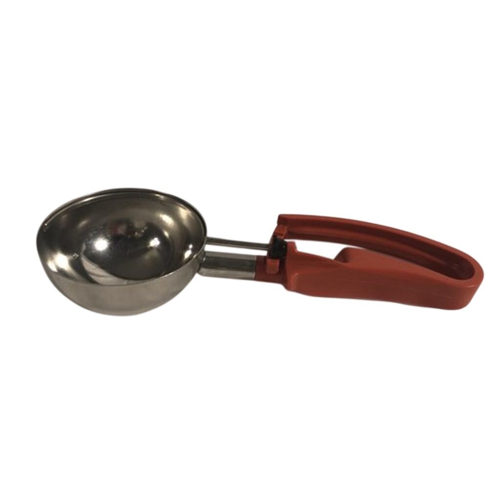 JP Vollrath Disher Stainless Steel Scoop & Orange Handle Size 4-8 Oz. UK 47388